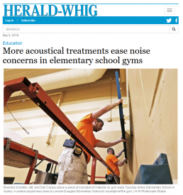 More acoustical treatments ease noise